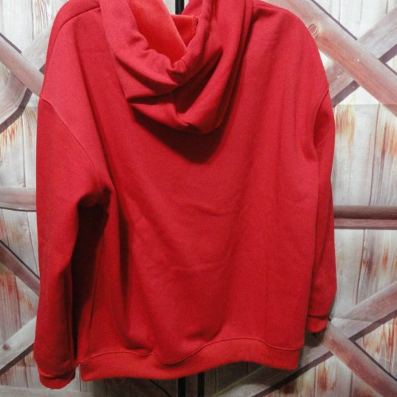 YES I'M COLD red Sweatshirt~New Iron on print~tag is WRONG. C Below - Picture 5 of 6
